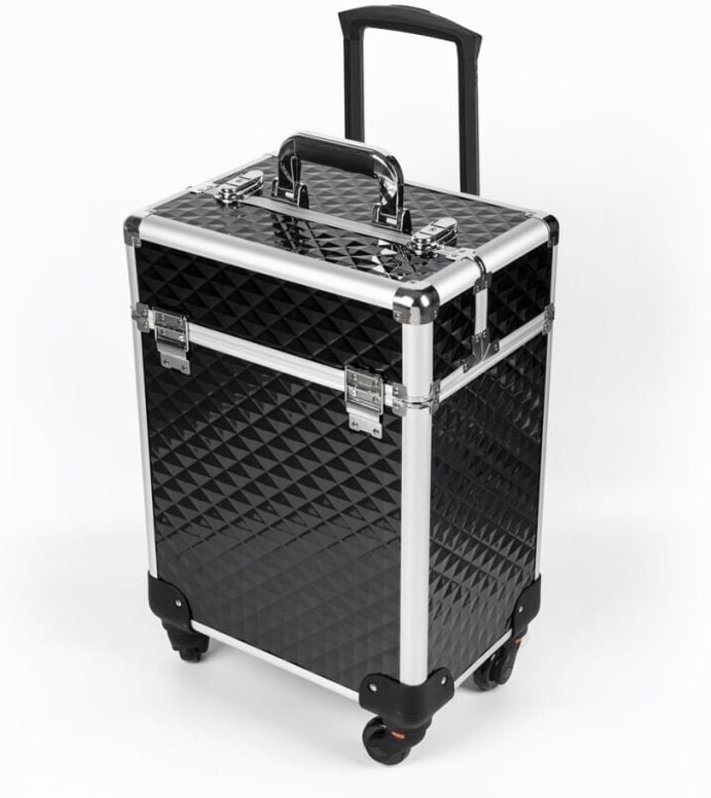 Professioneller Make-up-Koffer Kosmetiker:inn Trolley mit 4 Schubladen Betel