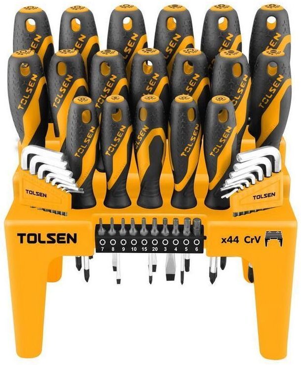 Satz 44p Verschiedene Schraubenzieher+inbusschlussel+tolsen-Einsatze