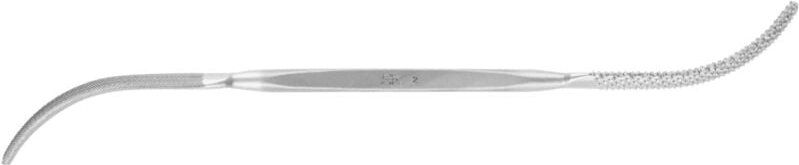 Bildhauer-Feilraspel Halbrund 200mm Feilhieb2/Raspelhieb2 universell für weiche Werkstoffe - Pferd