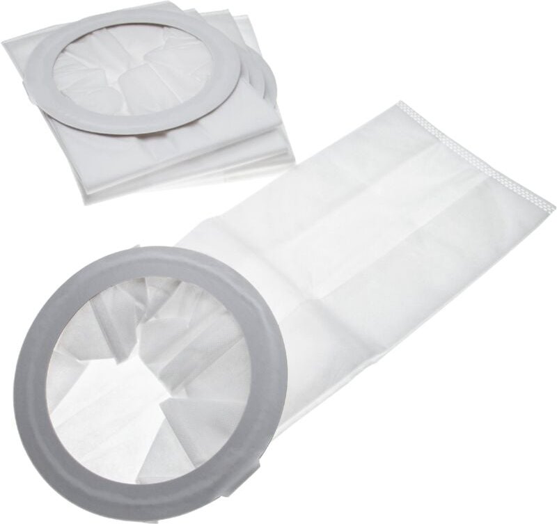 vhbw 10x Staubsaugerbeutel kompatibel mit Nilfisk GD 10 Back Staubsauger - Mikrovlies, 17,75cm x 44,85cm Weiß