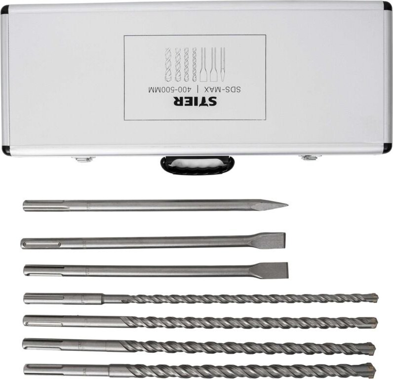 SDS-Max Bohrer- & Meißelsatz 7-tlg. 400mm / 500mm - Stier