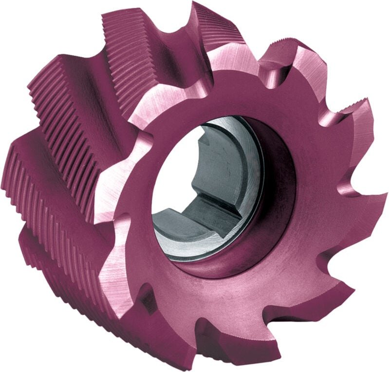 Walzenstirnfräser DIN1880HSSCo8 TiALN Typ hr 40x32mm Format