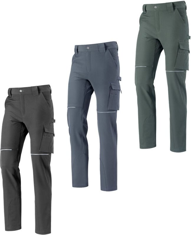 Neri Iron Winter Arbeitshose mit mehreren Taschen - S - Schwarze