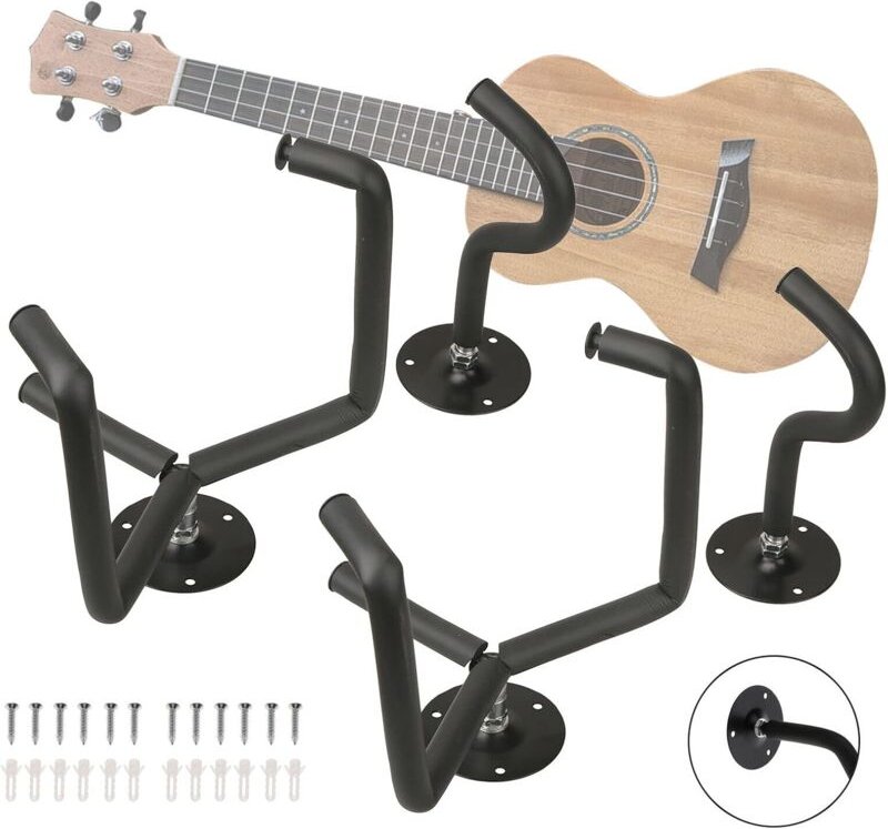 Gojoy - 2x Gitarrenhalter Wandhalterung Gitarrenhalter Metall für E-gitarre Bassgitarre