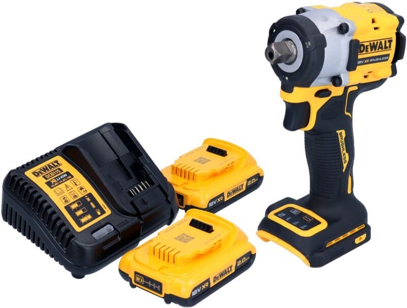 Dcf 922 D2 Akku Schlagschrauber 18 v 406 Nm 1/2' Brushless + 2x Akku 2,0 Ah + Ladegerät - Dewalt