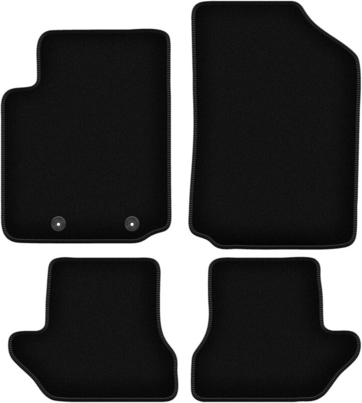 BASIC schwarze Veloursmatten für: Citroen C3 Pluriel Cabrio (2003-2010)