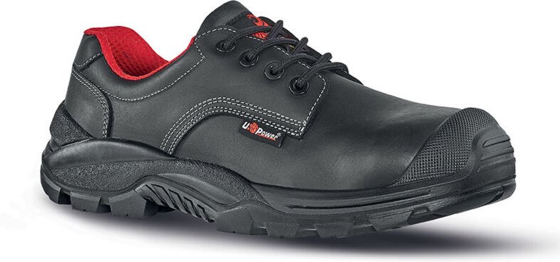 Thumbnail - Sicherheitsschuhe niedrig CURLY S3 ESD UK SRC - Schwarz/Rot 43