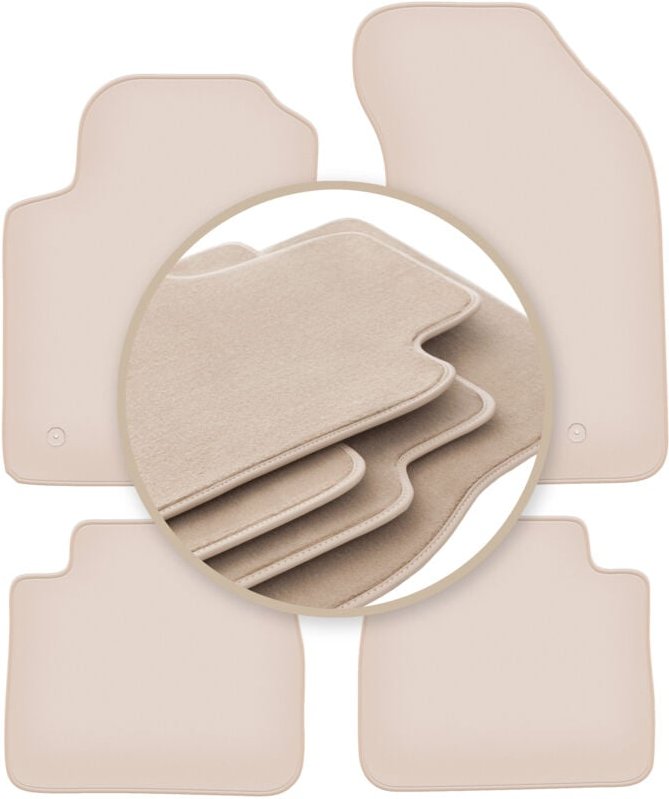 Beige PREMIUM-Matten für: Lancia Delta III Fließheck 2008-2014