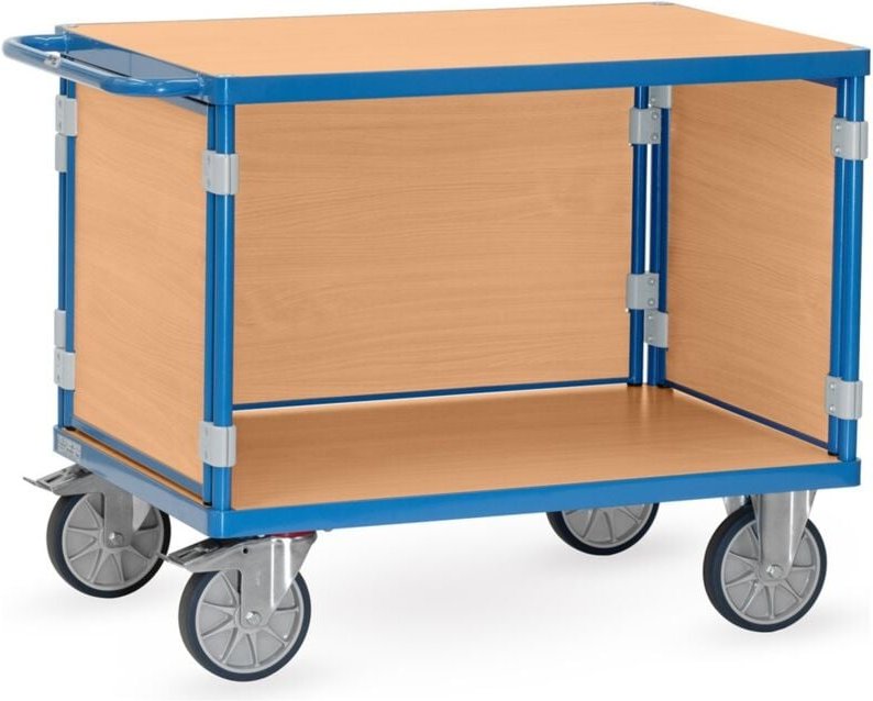 Fetra - Tischwagen - mit 3 Wänden, Ladefläche 1.200 x 800 mm