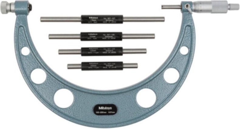 Mitutoyo Bügelmessschraube mit auswechelbarem Messamboss, 100-200 mm