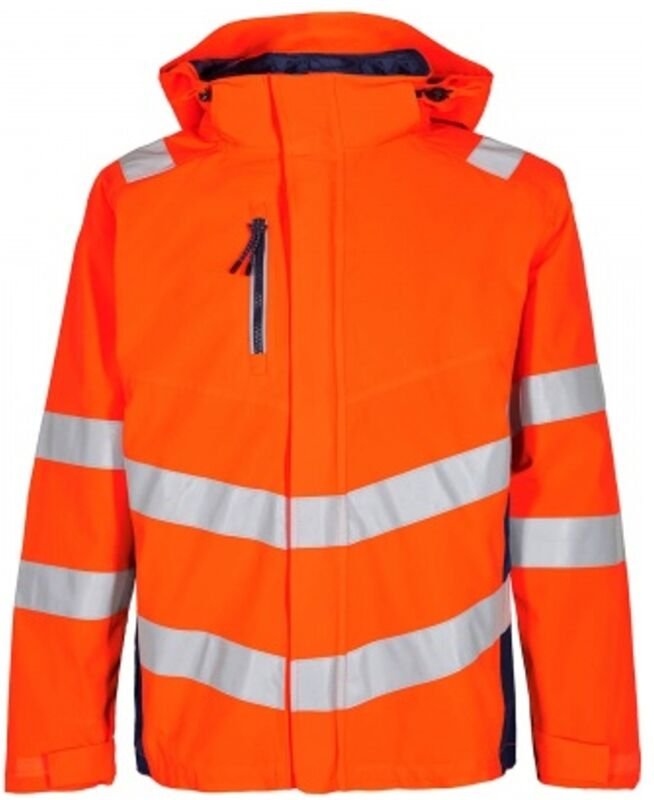 ENGEL Warnschutz Shell Jacke Safety 1146-930-10165 Gr. 2XL orange/blue ink