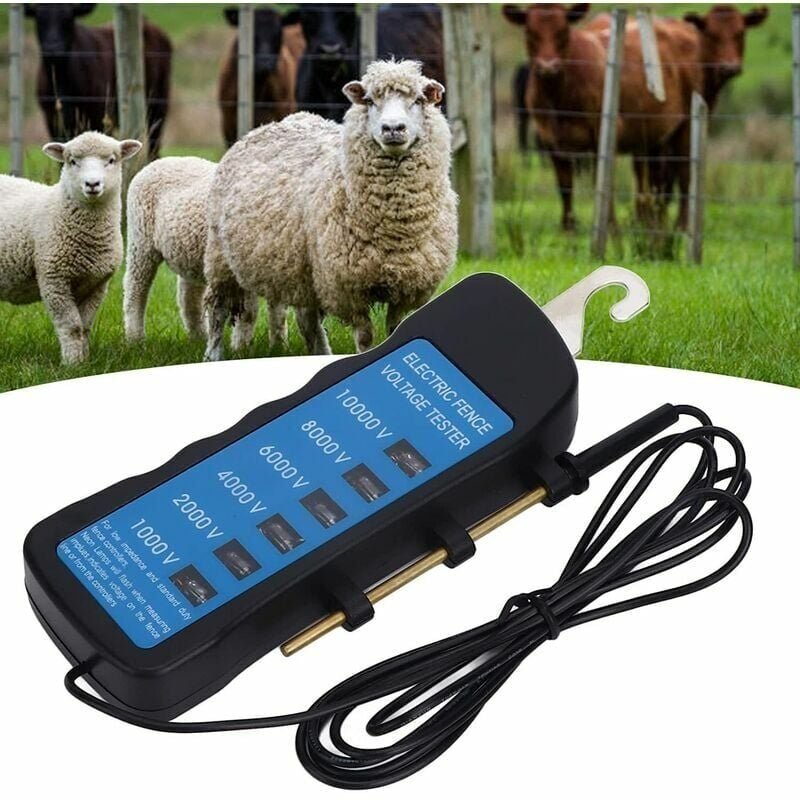 Thumbnail - Ulisem Elektrozaun-Spannungsprüfer, tragbar mit 6 Lichtern zur Erkennung der Zaunspannung, ideal für landwirtschaftliche...