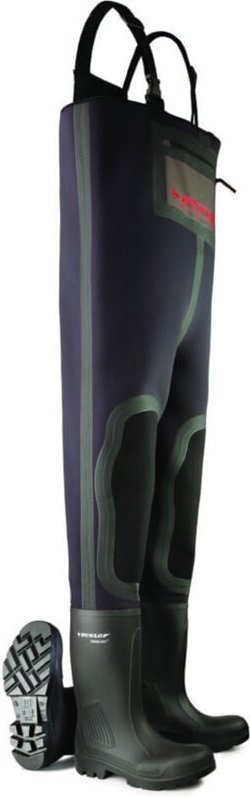 Dunlop Wathose Purofort, Neopren, S5, Gr. 42