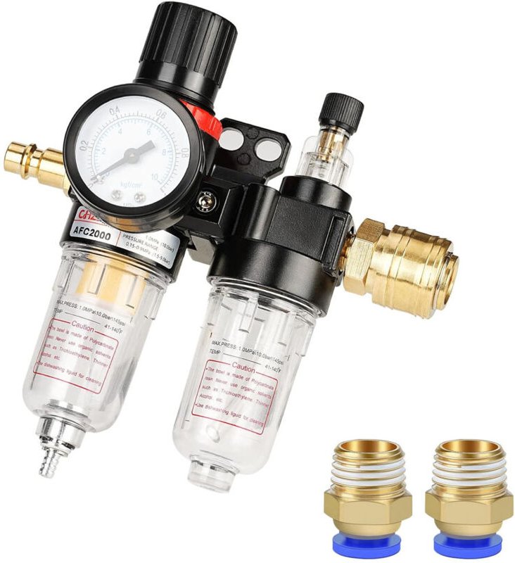 Druckluft-Druckminderer 1/4 Zoll Druckluft-Wasserabscheider
