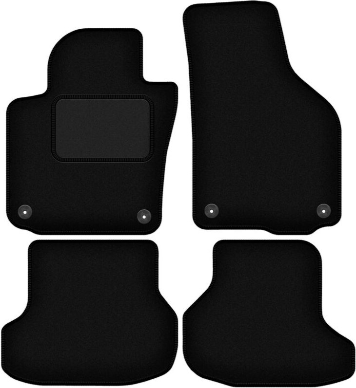 Schwarze Veloursmatten für: Volkswagen Golf VI Cabrio (2011-2016)