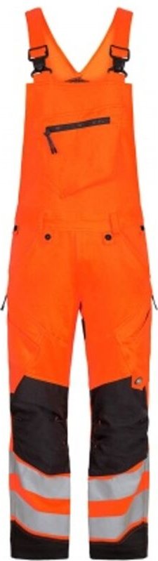 Engel - Warnschutz Latzhose Safety Herren 3544-314 Gr. 54 orange/anthrazit grau