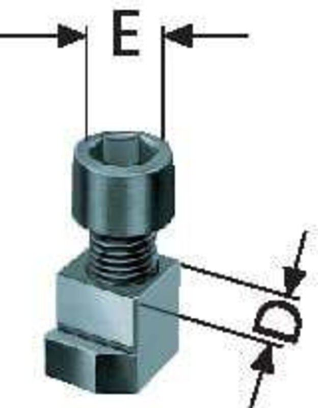 Röhm Einfacher Nutenstein, Futtergröße 125 - 241673