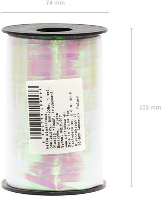 Thumbnail - Kunststoffband, irisierend, 5mm/225m