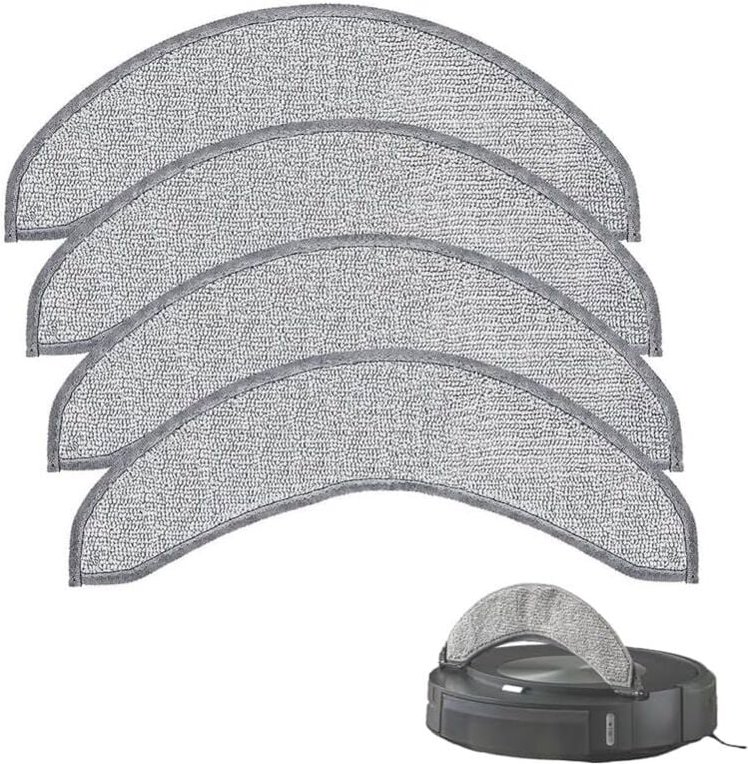 4er-Pack Ersatz-Wischtücher für den Roboterstaubsauger iRobot Roomba Combo J7+/J7 (nicht passend für Roomba J7/J7+), was...