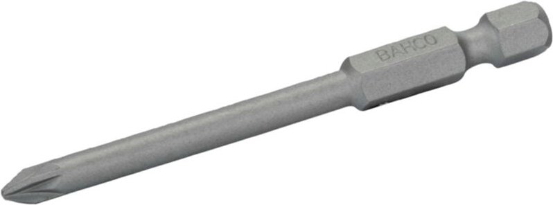 Bahco 1/4 Standard Schraubendreher Bits für PZ1-Pozidriv-Schrauben 70 mm - 2 Stk. pro Blisterpackung