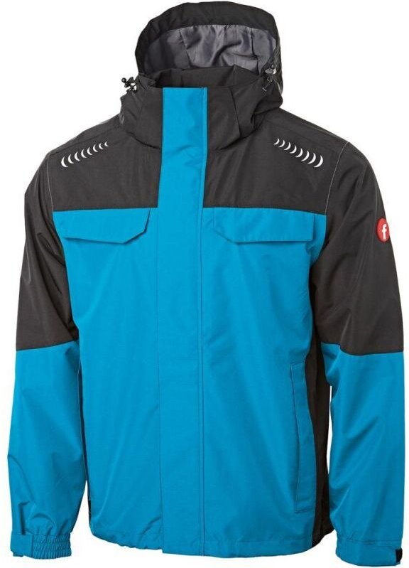 Thumbnail - Regenjacke Plus türkis/schwarz Gr. 4XL