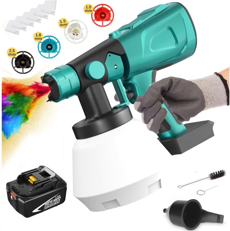 Thumbnail - Mawiron - Malenpistolen, 1l Schmerz Elektrische Farbe Elektrische Malmalerei Lackiermalmalmalmalerei mit 4 Filter, 1x5,5...