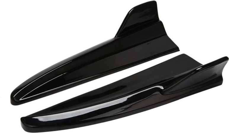 Thumbnail - Auto Heck StoßStange Diffusor Splitter Spoiler für C-Class W205 C180 C200 C300 C63 2015-2021 Schwarz