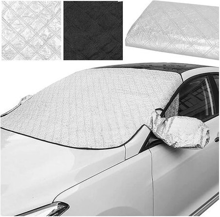 SPRINGOS Auto Windschutzscheibe Frontscheibenabdeckung mit 5 Magneten 119 x 143 cm