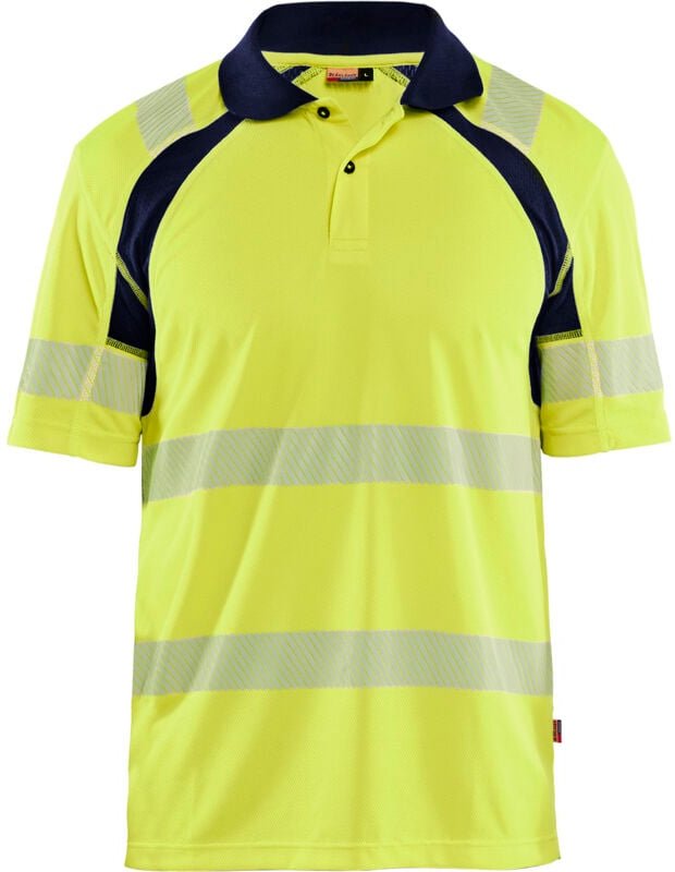 Hochsichtbares Arbeitspolo 3595 - Gelb/Navy 4XL