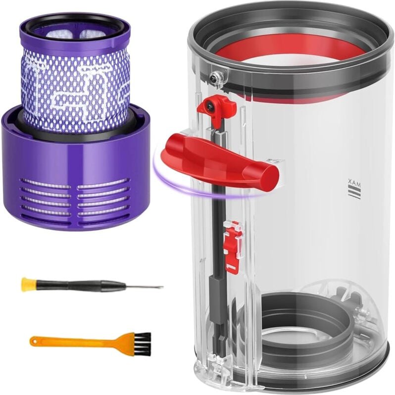 Staubbehälter-Sammelbehälter für Dyson V10 SV12 SV13 SV27 Filter Staubbehälter-Tank Ersatzteile Zubehör Behälter für Dys...