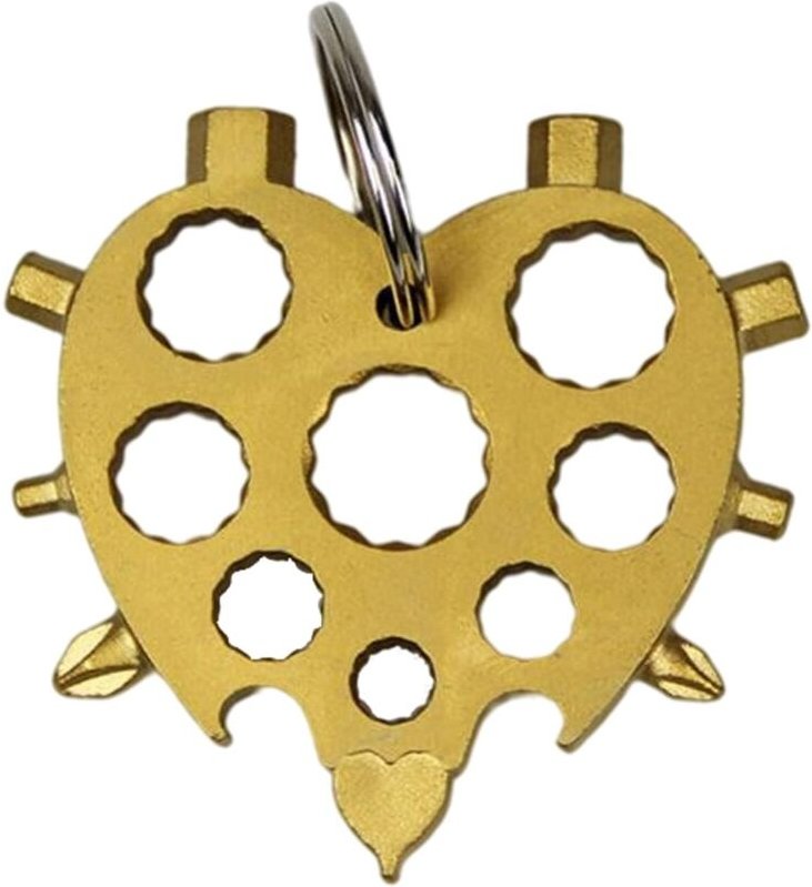 Memkey - Tragbares Allmächtiges Werkzeug aus Edelstahl, Schneeflocken-Multitool, Schraubendreher, Flaschenöffner für Out...