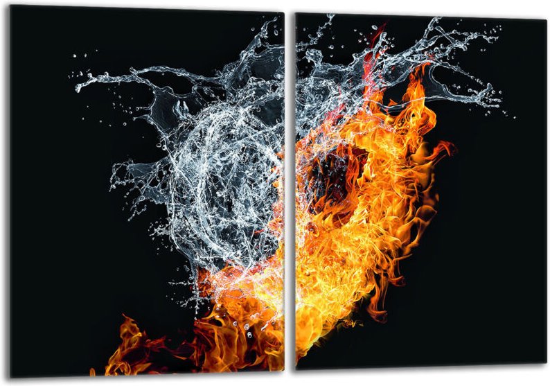 Glasschutzplatte für den Herd 2x40x52 Herz