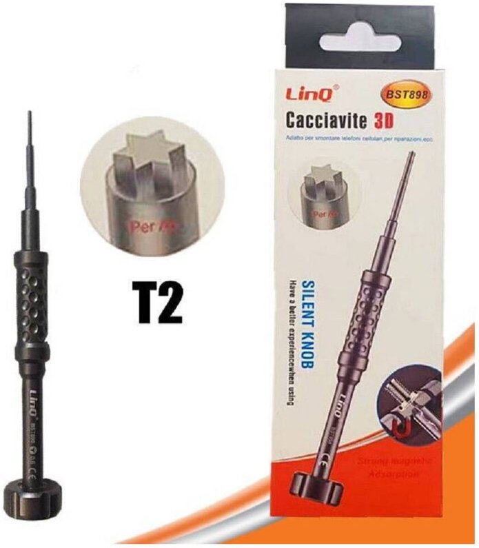 Trade Shop Traesio - Trade Shop - professioneller 3D T2 torx-schraubendreher smartphone-handy-reparatur BST898-T2 -