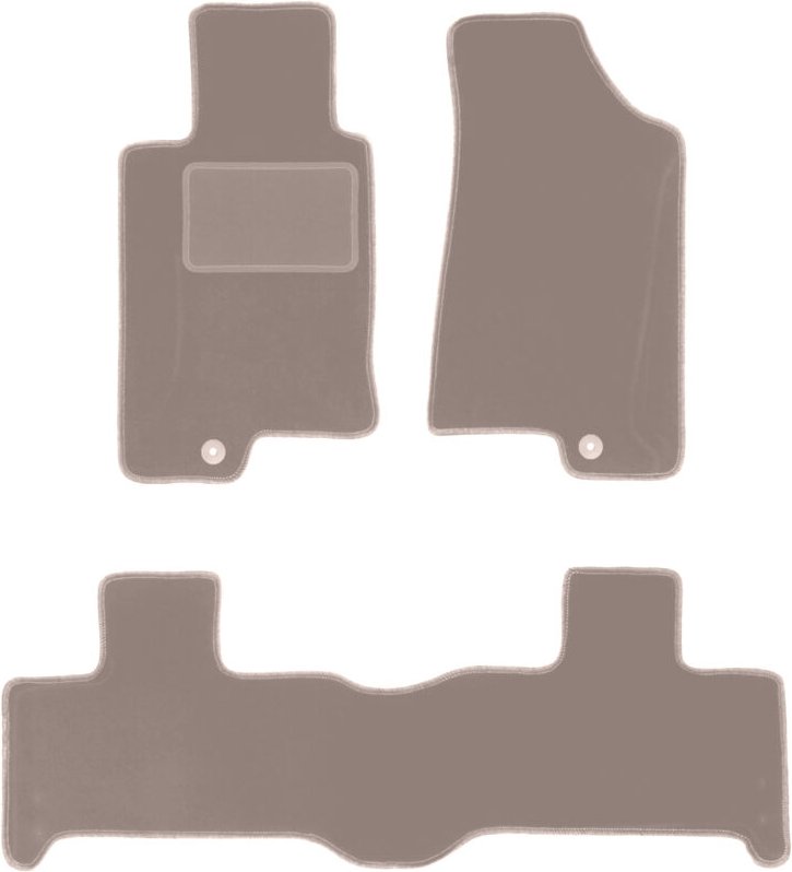 Beige Velours-Fußmatten für: Hummer H3 SUV (2005-2010)