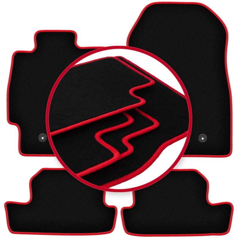 CARLUX-RED Autofußmatten für: Toyota GT86 Coupé (2011-)