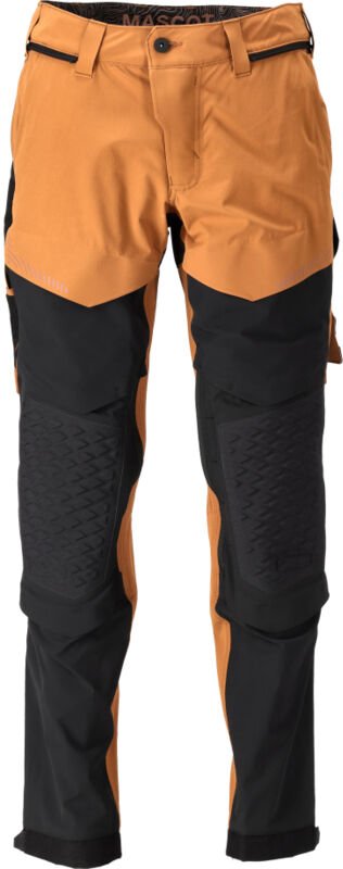 Hose mit Knietaschen 22279-605-5409 Gr. 82C54 nussbraun/schwarz - Mascot