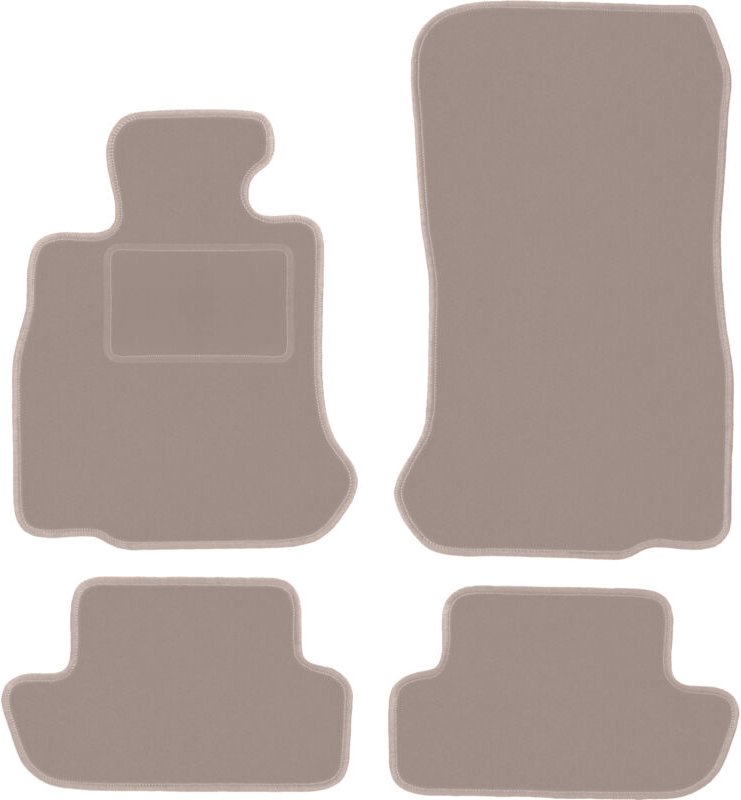 Beige Veloursmatten für: BMW 6 F12 Cabrio (2011-2018)