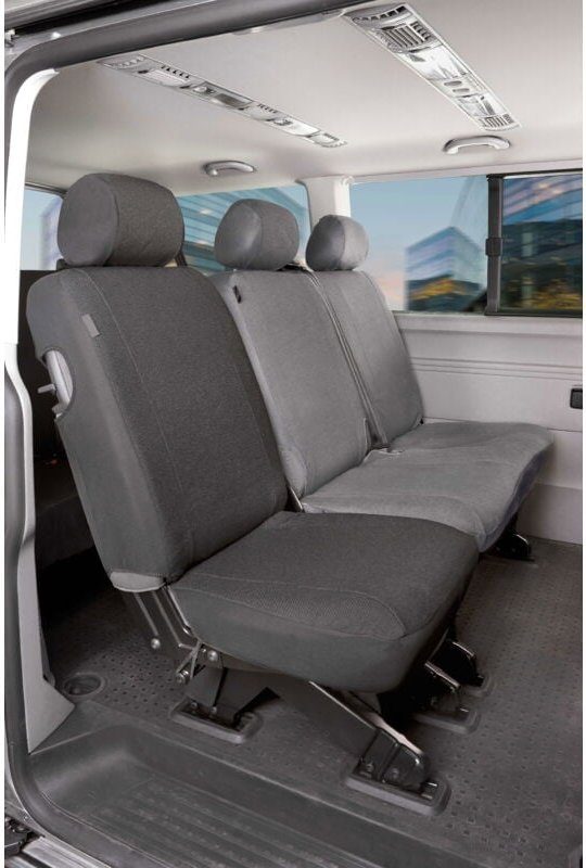 Walser - Passform Sitzbezug aus Stoff kompatibel mit vw T6, Einzelsitz hinten