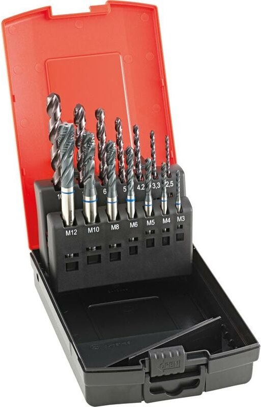 Format - MGB-Satz Grundloch M3-12 Typ inox inkl. Kernlochbohrer gt