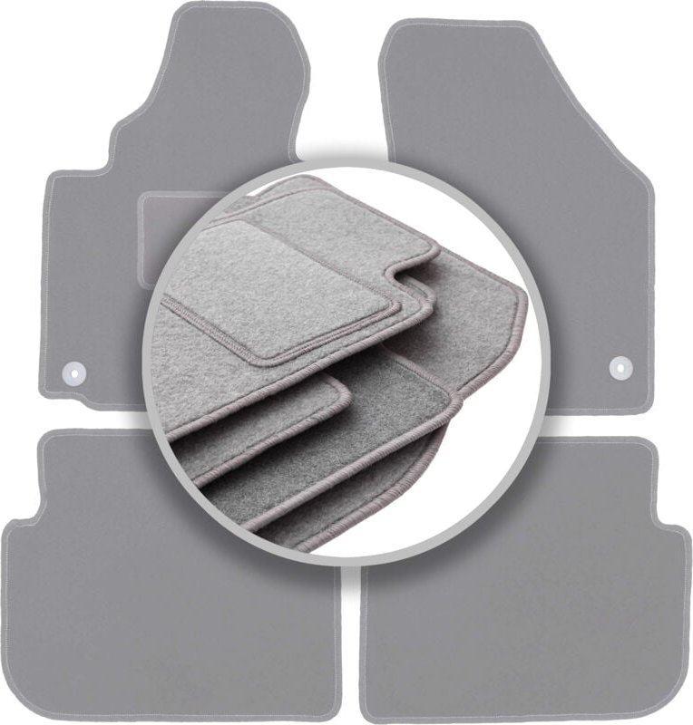 Graue Automatten für: Volkswagen Touran I FL Minivan (2010-2015)