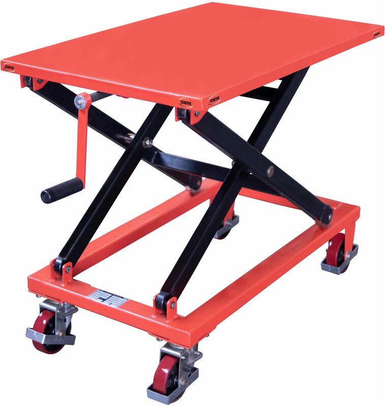 Schefer Scheren-Hubtischwagen mit Spindel Tragkraft 300kg