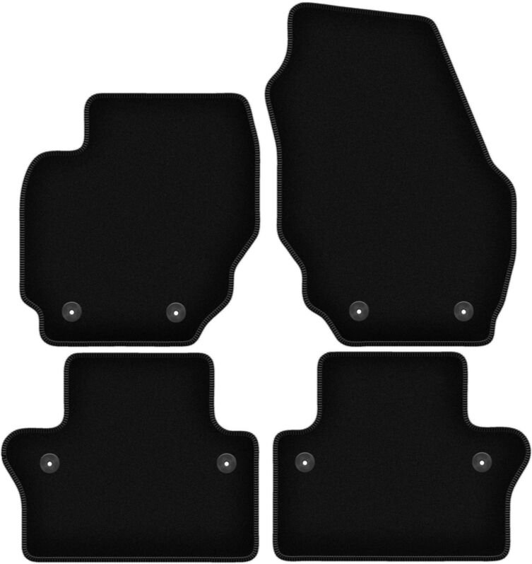 BASIC schwarze Veloursmatten für: Volvo XC70 III Kombi (2007-2016)