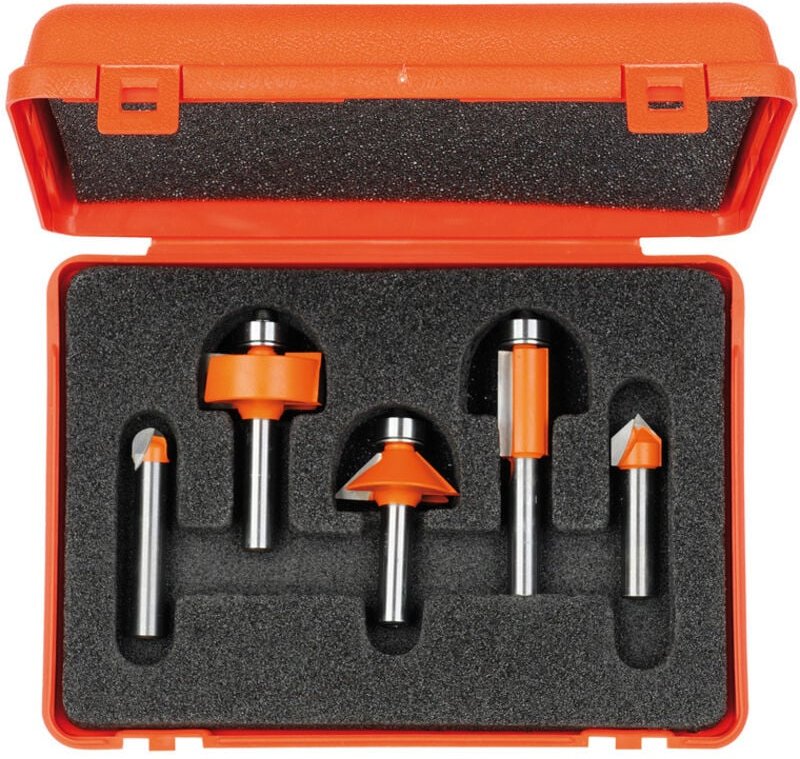 700.005.02 5-Teiliges Profilfräserset Hm S=6 Re