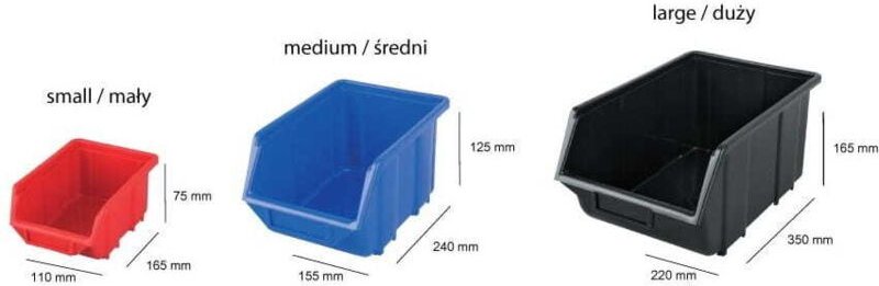 ECOBOX KLEIN BLAU 110x165x75mm