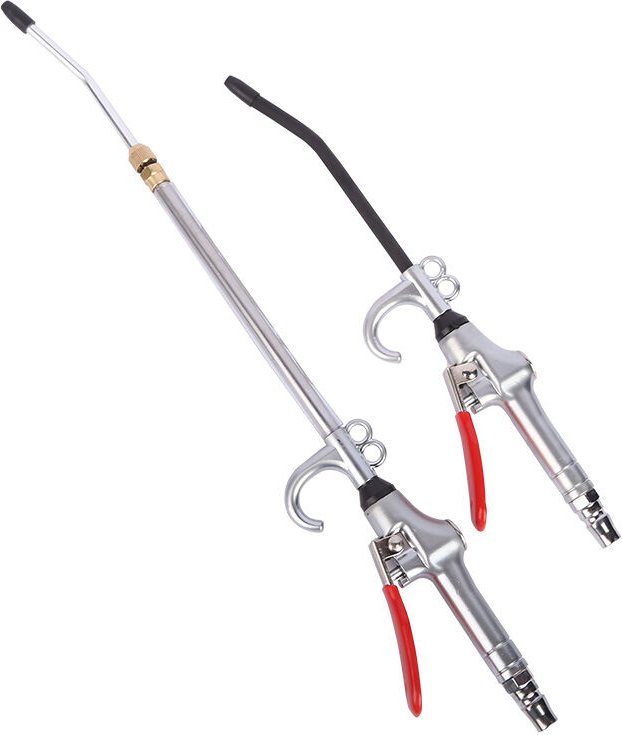 Leistungsstarke Industrie-Luftblaspistole mit hohem Volumen und ausziehbarer 14-27-Zoll-Edelstahldüse, Luftkompressor-Zu...