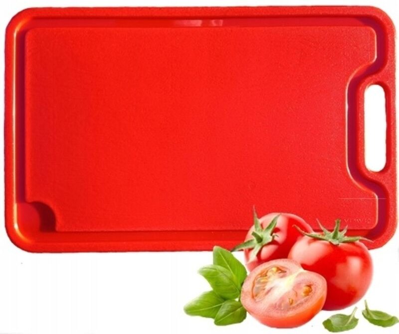 Küchenschneidebrett aus Kunststoff ROT 31,5x19,5cm POLNISCHES PRODUKT