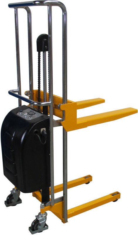 qteck Manuelle Minilifter Single 560mm Gabellänge 90-1300mm Hubhöhe mit 500kg Hubkraft