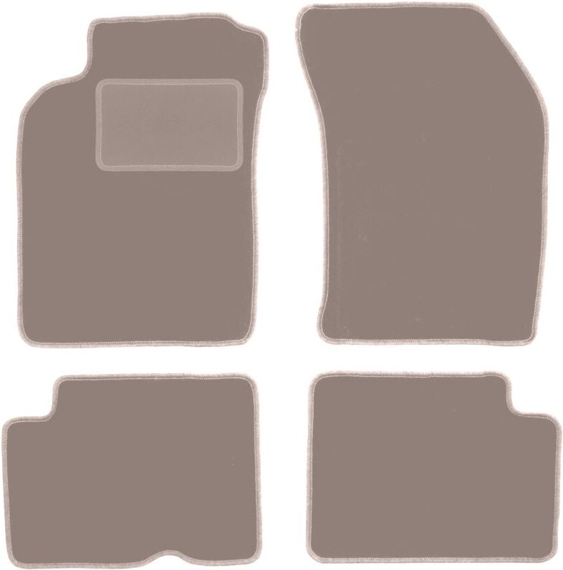 Beige Veloursmatten für: Nissan Almera N15 Schrägheck, Limousine (1995-2000)