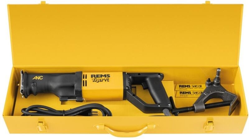Rems - Rohr-Säbelsäge Tiger anc ve Set, incl. Zubehör, Stahlblechkasten