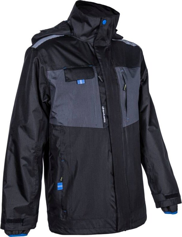 Mehrschichtiger Arbeitsregenparka 3-in-1 WANI - Schwarz L - 48/50